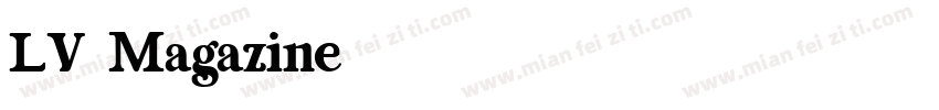LV Magazine字体转换
